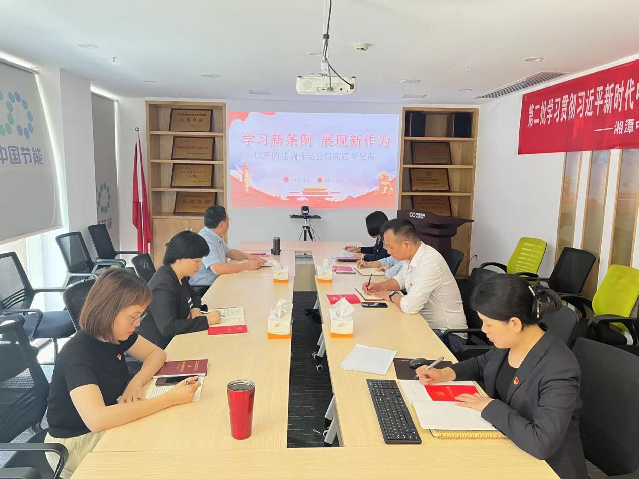 学习新条例 展现新作为 以严的基调推动公司高质量发展